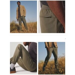 Lululemon Men's ABC Warpstreme Jogger Sz Sm Olive Brown Tapered Ankle Drawstring